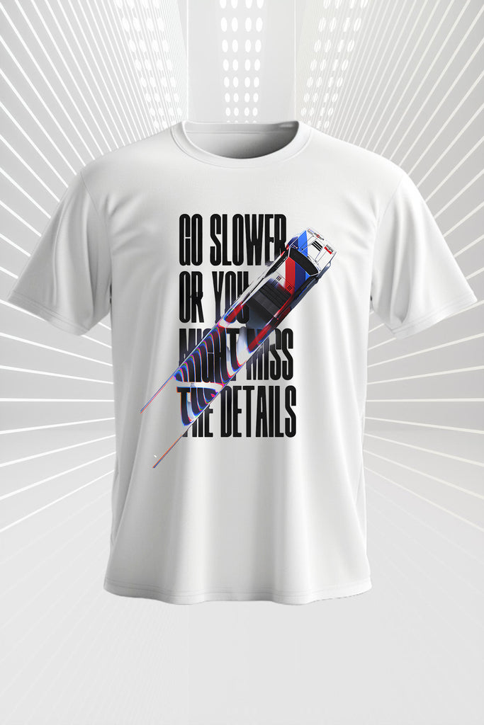Go Slower Retro Car - Regular Fit T-Shirt
