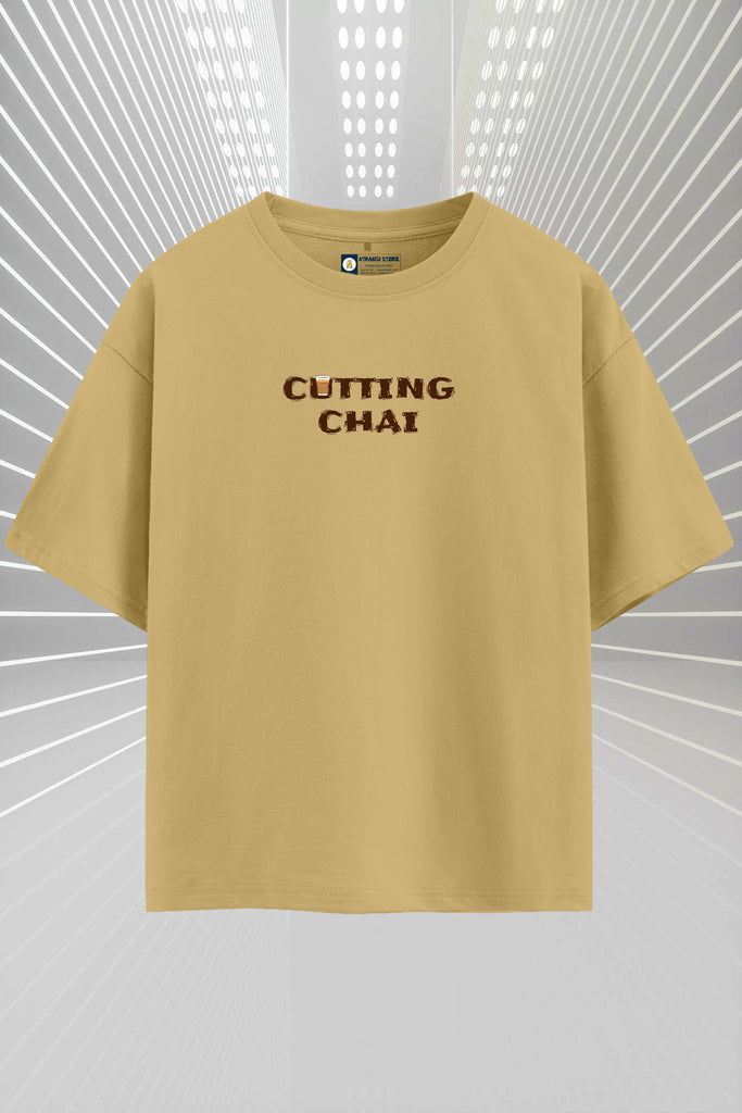 Cutting Chai – Brewed in the Streets Oversized T-shirt