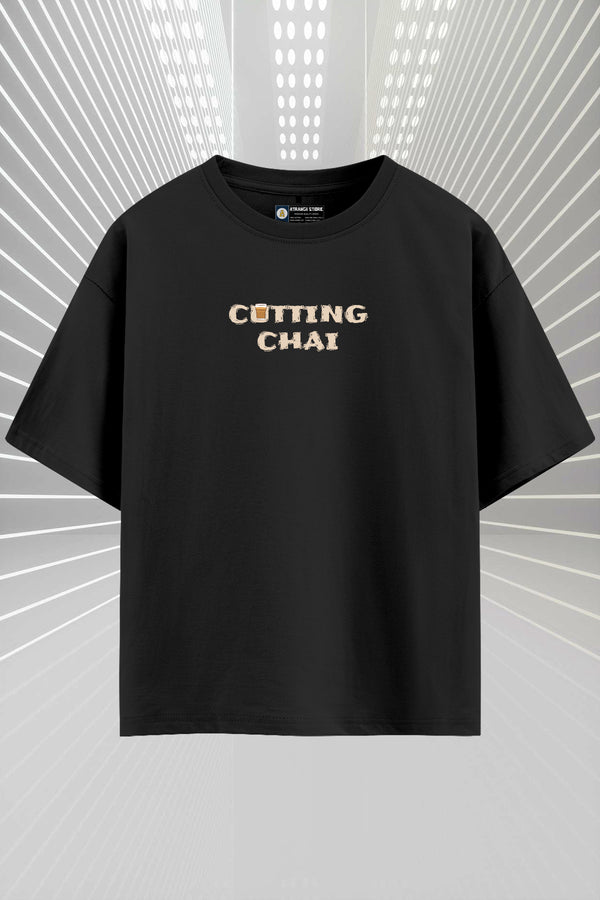 Cutting Chai – Brewed in the Streets Oversized T-shirt