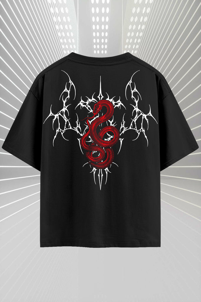 No Fear Snake Oversized T-Shirt – 240 GSM Premium