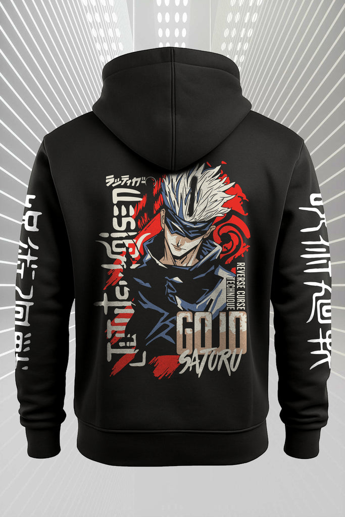 Jujutsu Kaisen Gojo Satoru Anime Hoodie – Black
